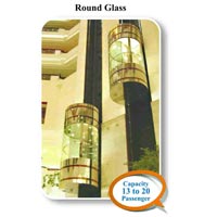 Round Glass Panoramic Capsule Elevator 